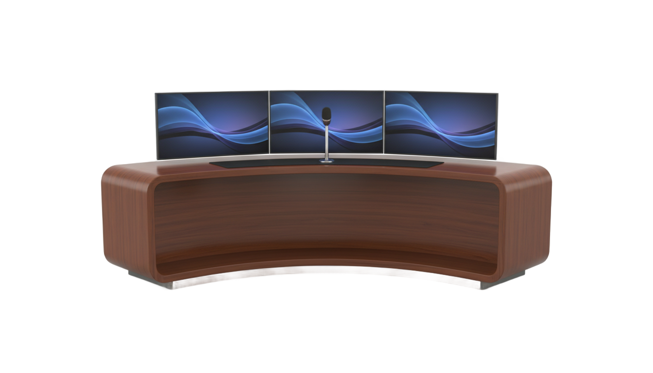 talk show desk png PNG transparent background