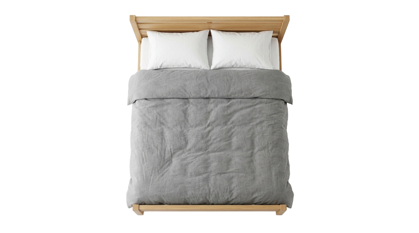 bedroom bed top view png PNG transparent background