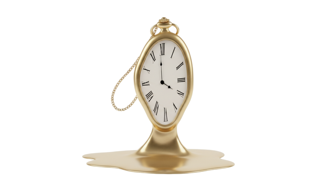 melting clock png PNG transparent background