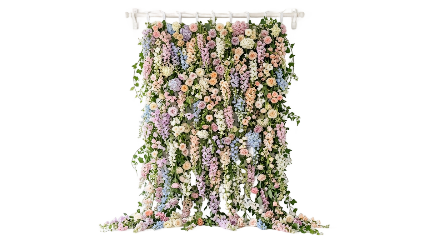 flower curtain png PNG transparent background