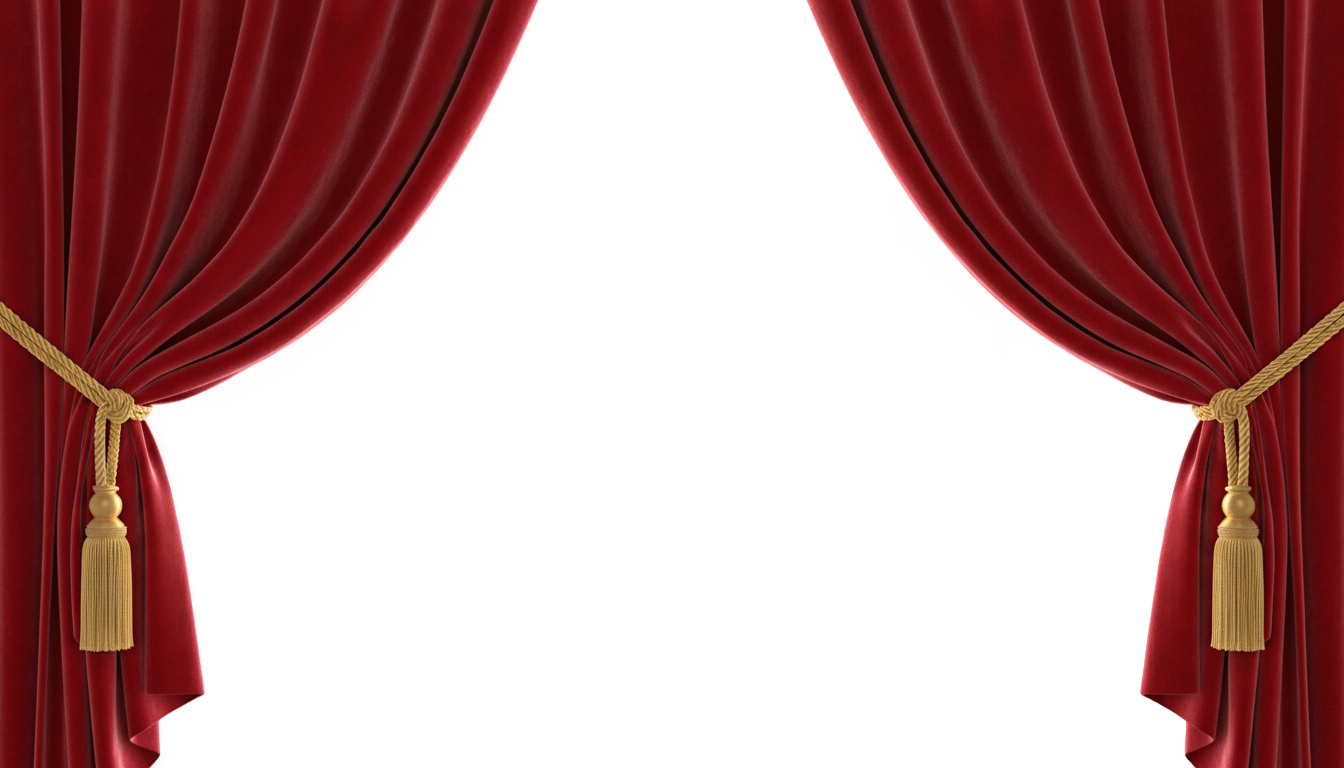 theater curtain png PNG transparent background