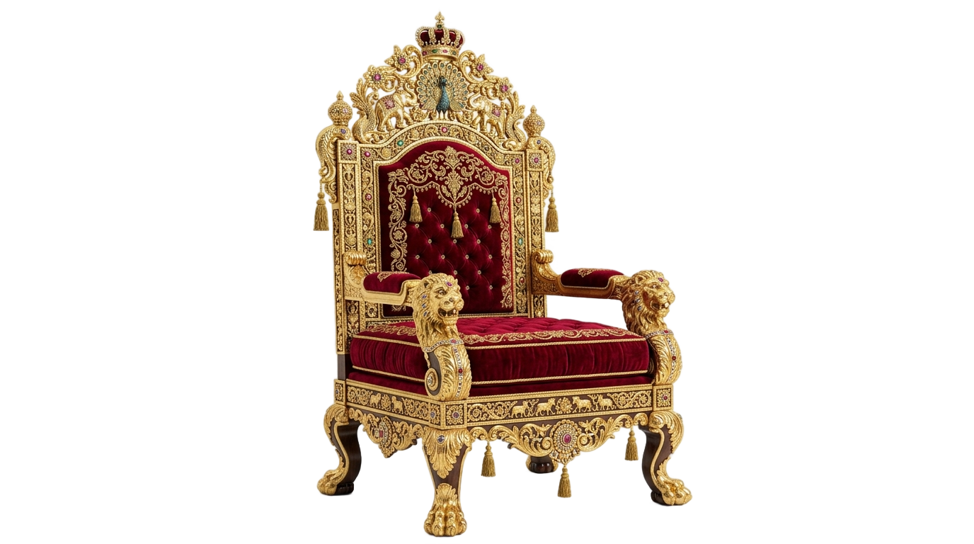 raja chair png PNG transparent background
