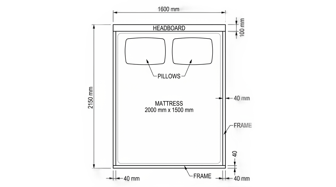 bed plan png for photoshop PNG transparent background