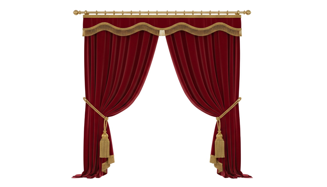 opening curtain png PNG transparent background