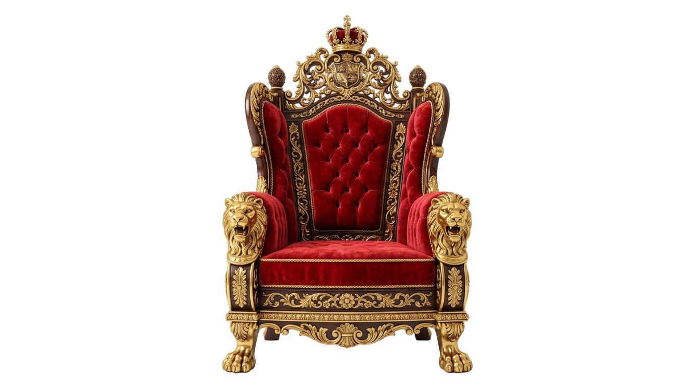 kings chair png PNG transparent background