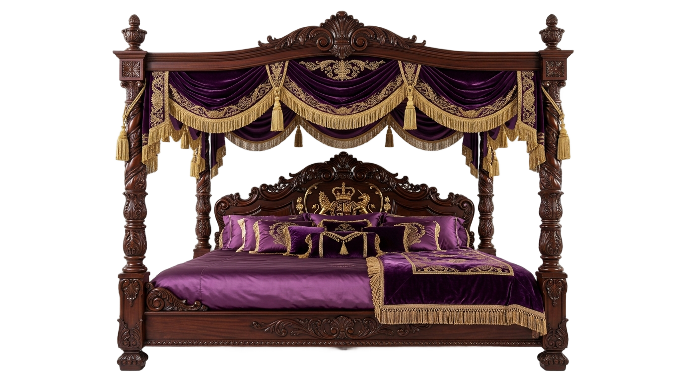 royal bed png PNG transparent background
