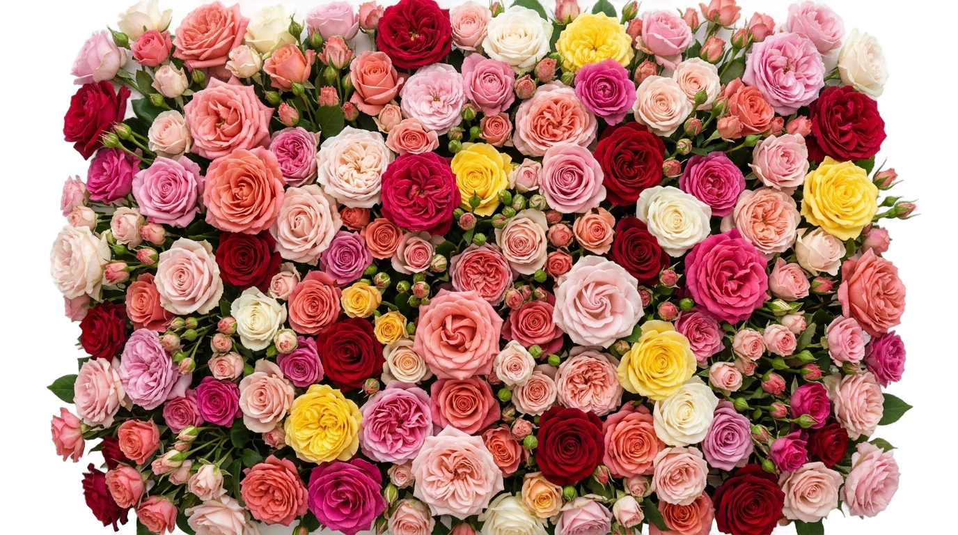 bed of roses png PNG transparent background