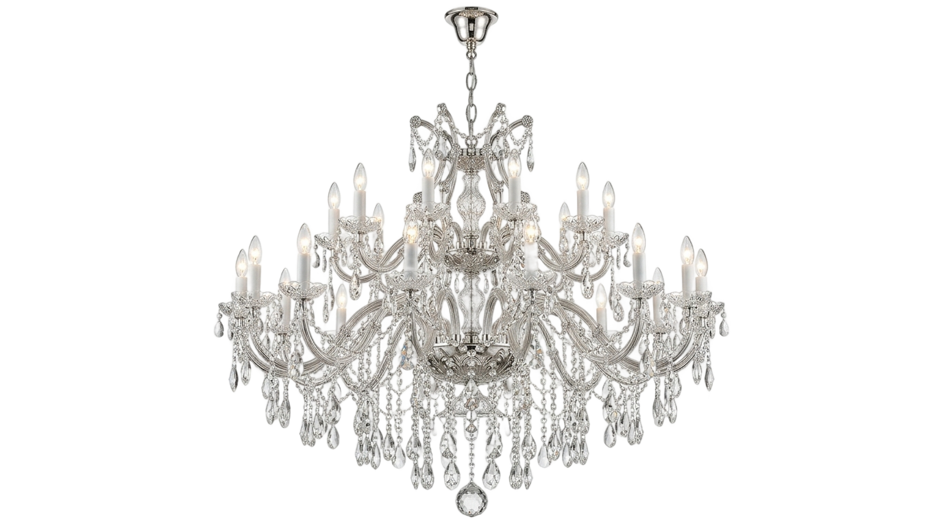 silver chandelier png PNG transparent background
