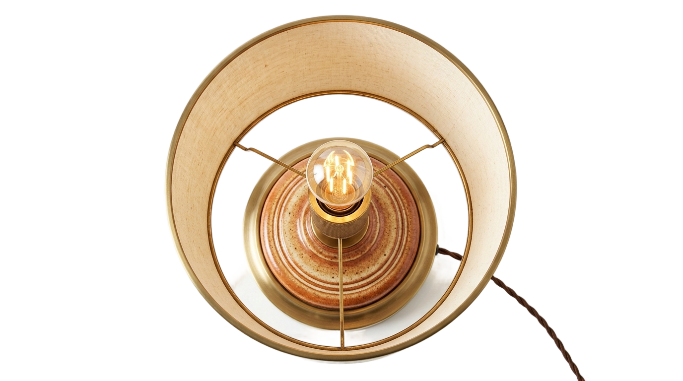 table lamp top view png PNG transparent background