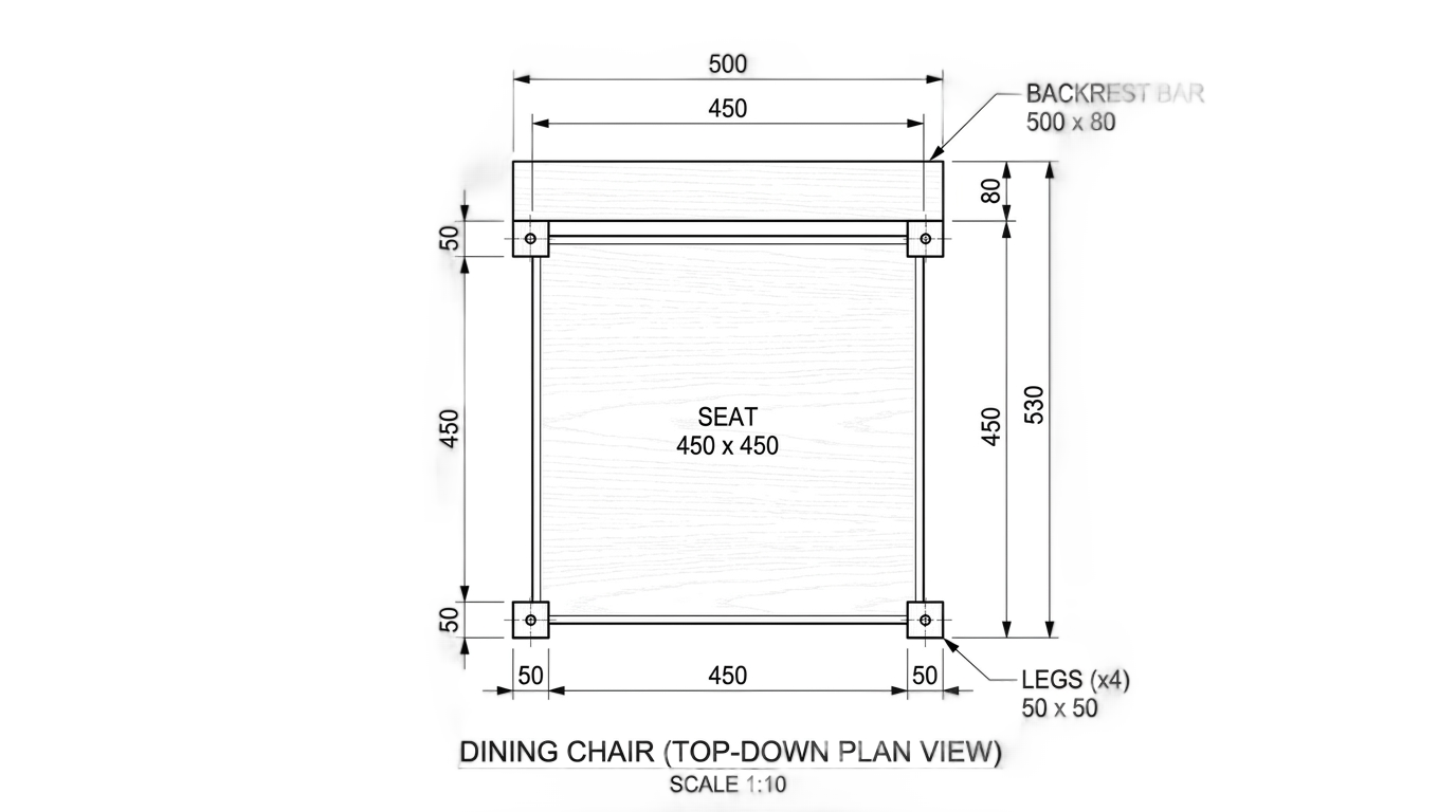chair plan view png PNG transparent background