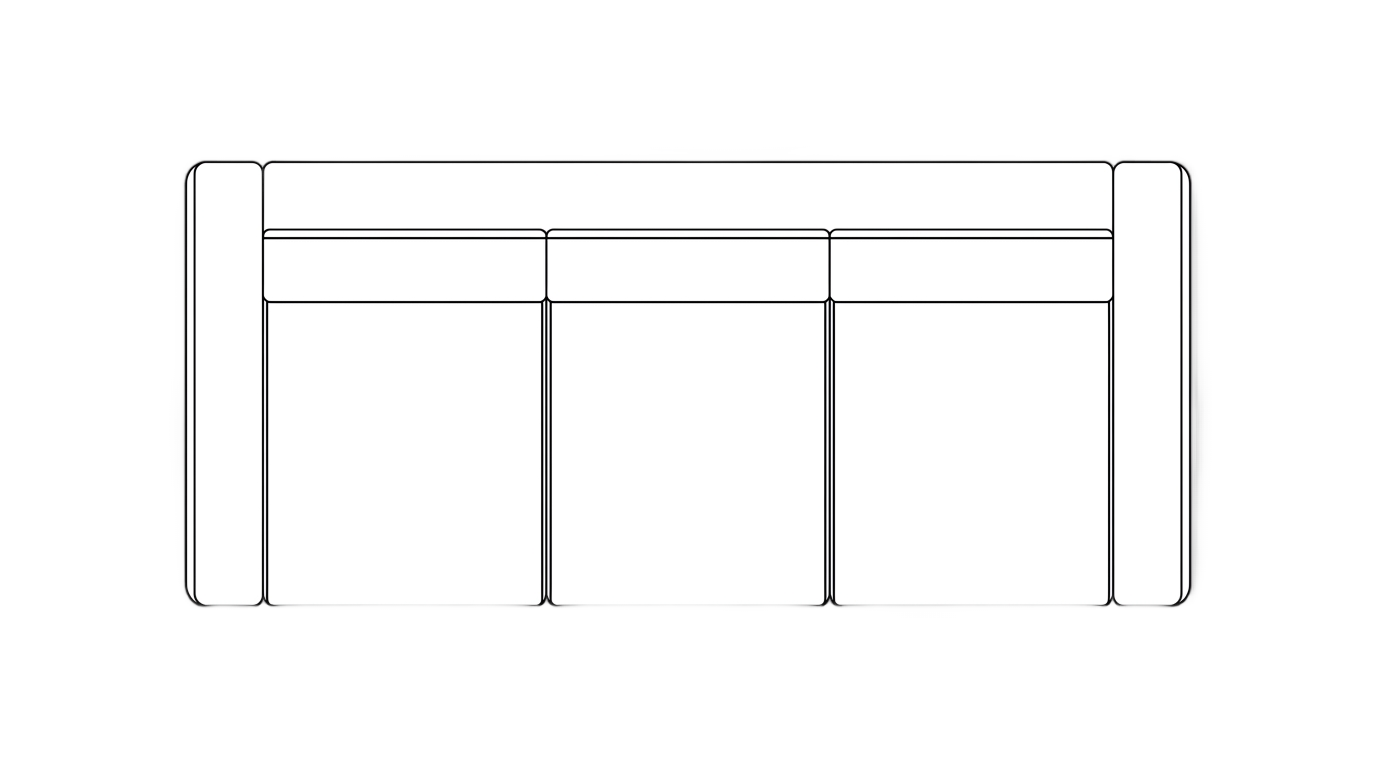 sofa en planta png PNG transparent background