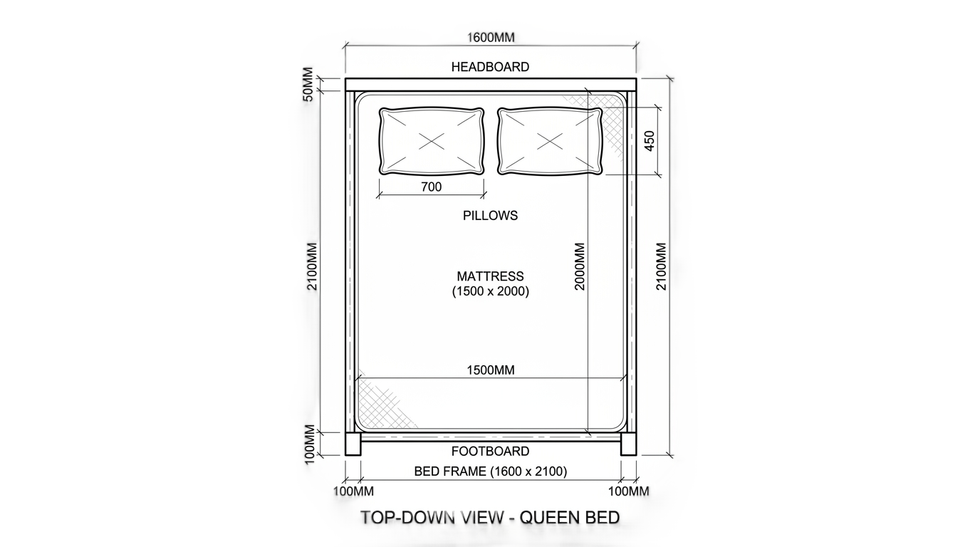 bed plan png for photoshop PNG transparent background