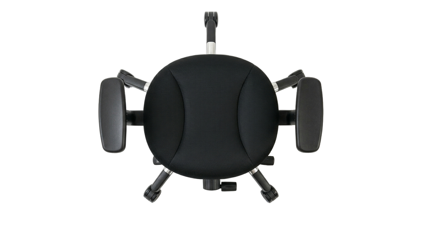 office chair top view png PNG transparent background