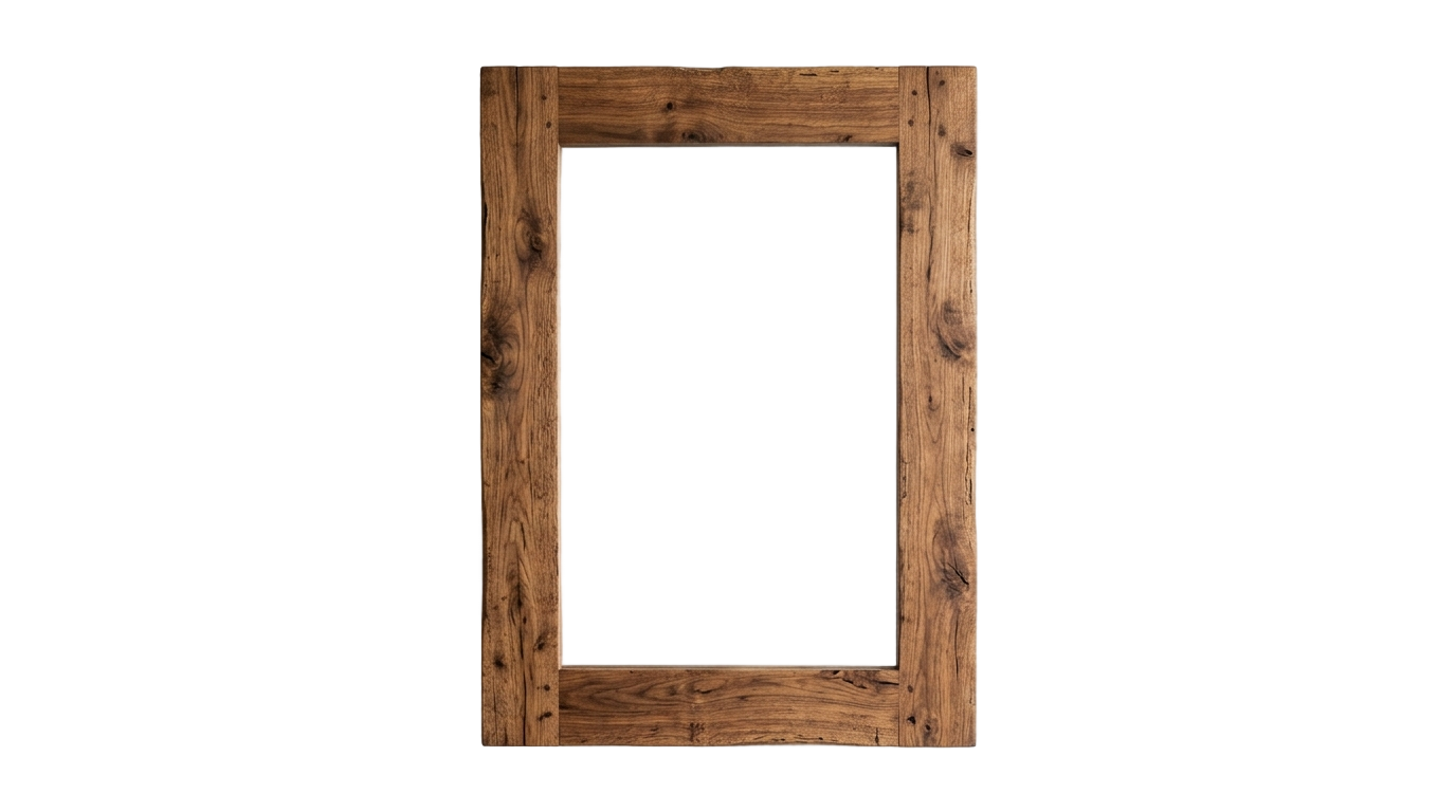 wooden mirror png PNG transparent background