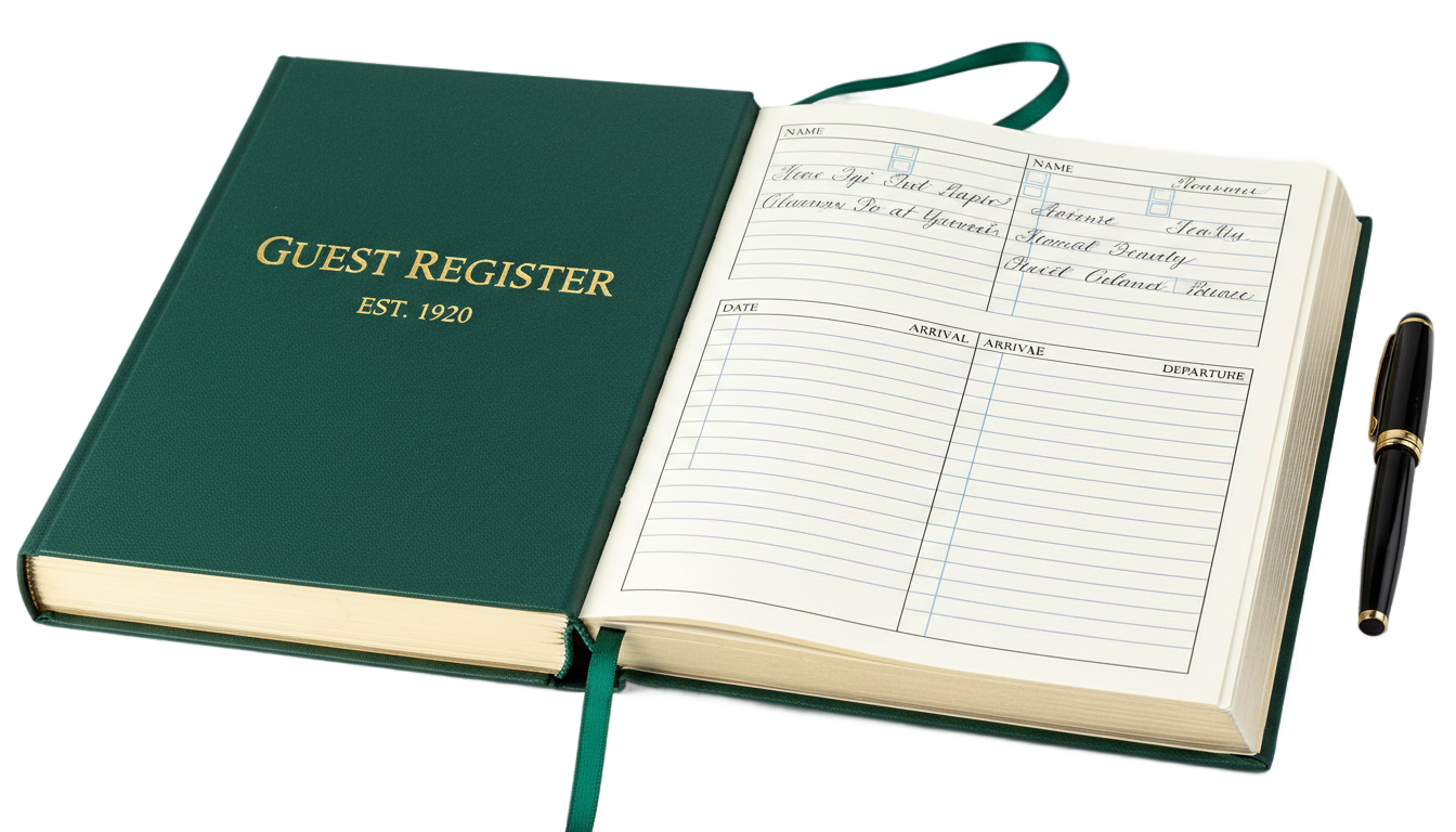front desk book png PNG transparent background