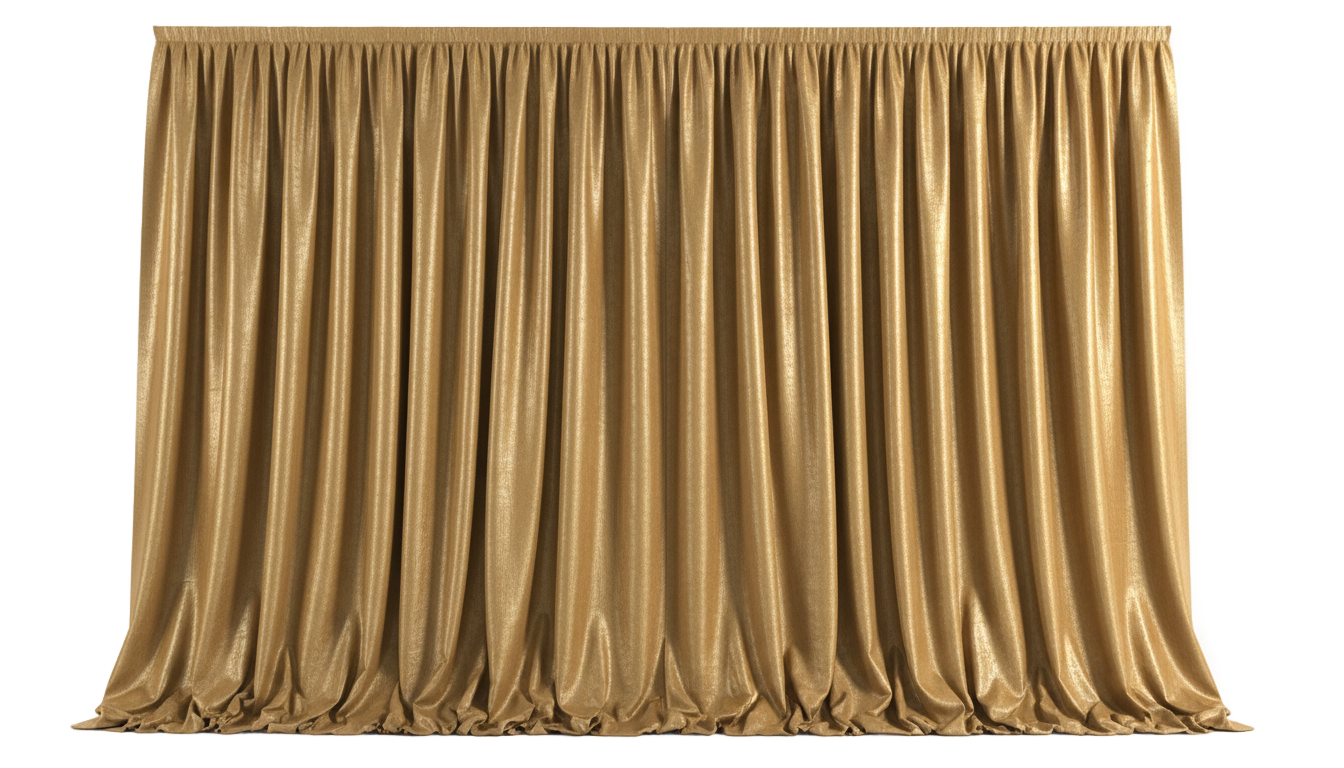gold curtain png PNG transparent background