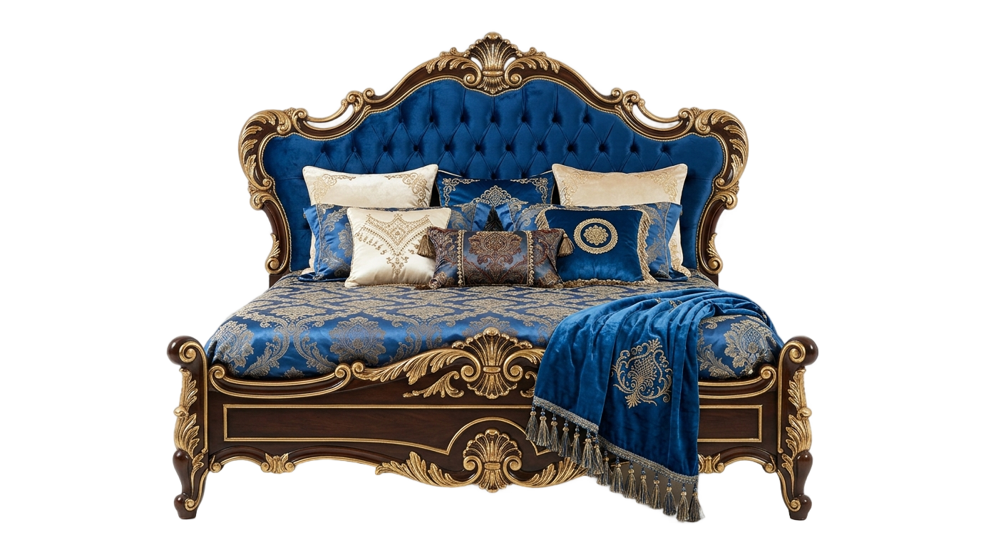 luxury bed png PNG transparent background
