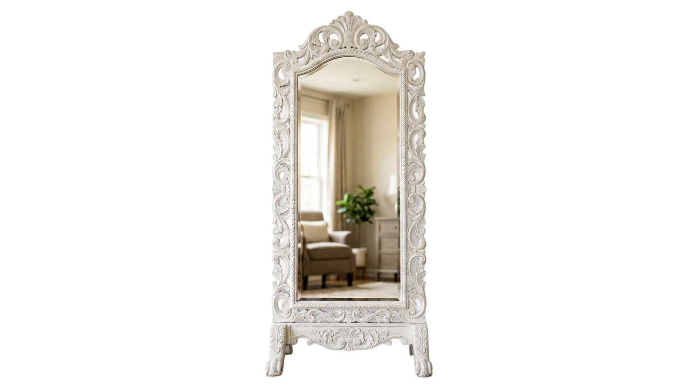 white mirror png PNG transparent background