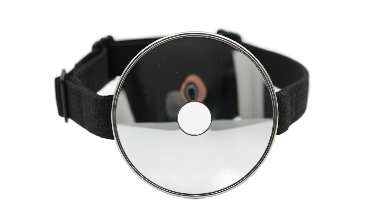doctor head mirror png PNG transparent background