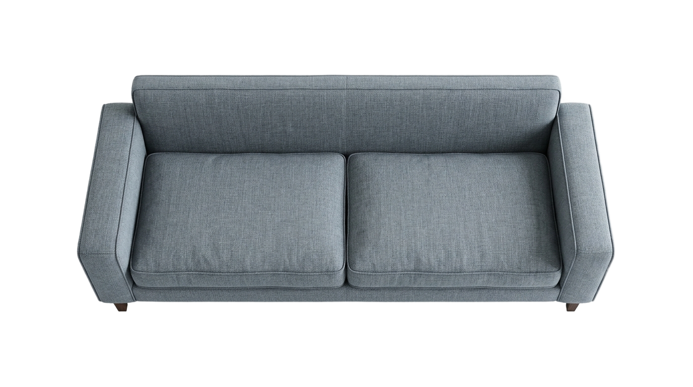2 seater sofa top view png PNG transparent background