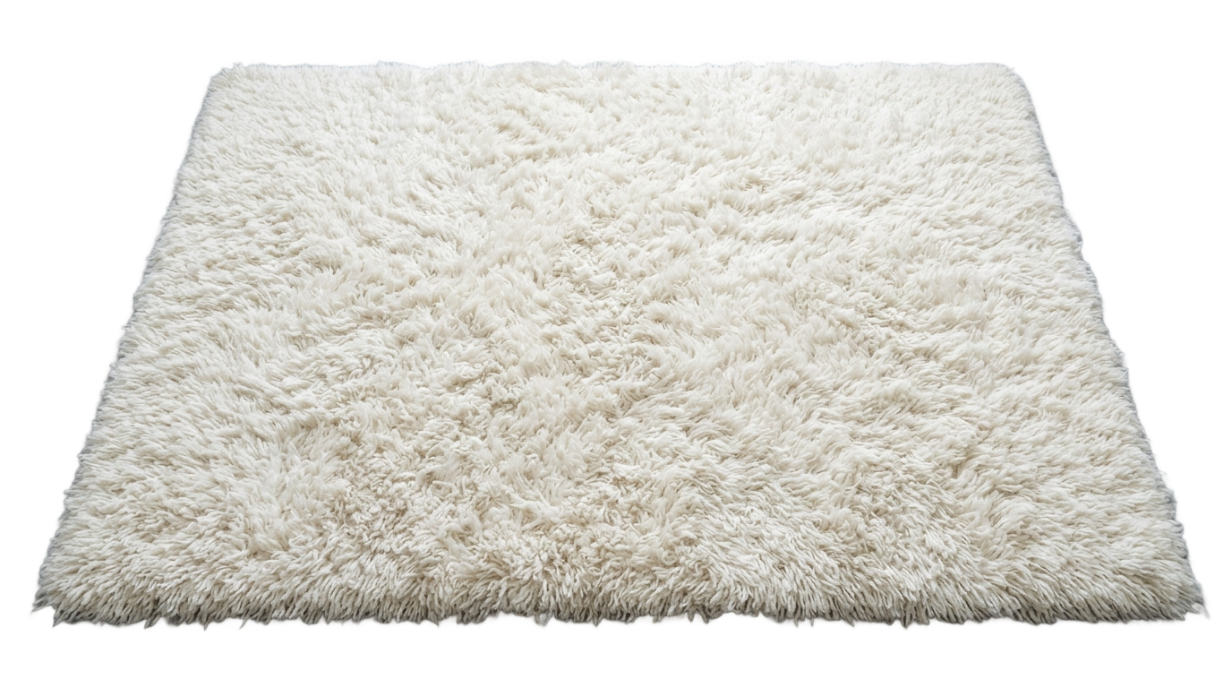 fluffy white rug png PNG transparent background