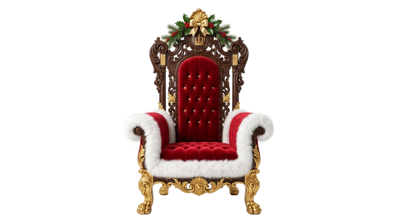 santa chair png PNG transparent background