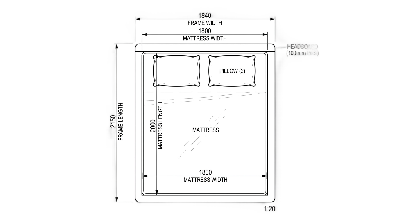 bed plan png for photoshop PNG transparent background