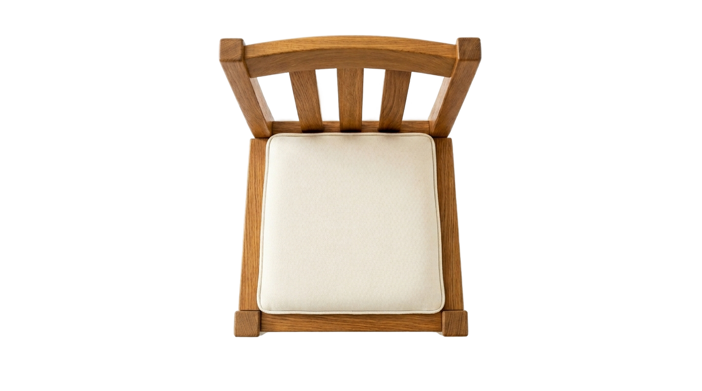 dining chair top view png PNG transparent background