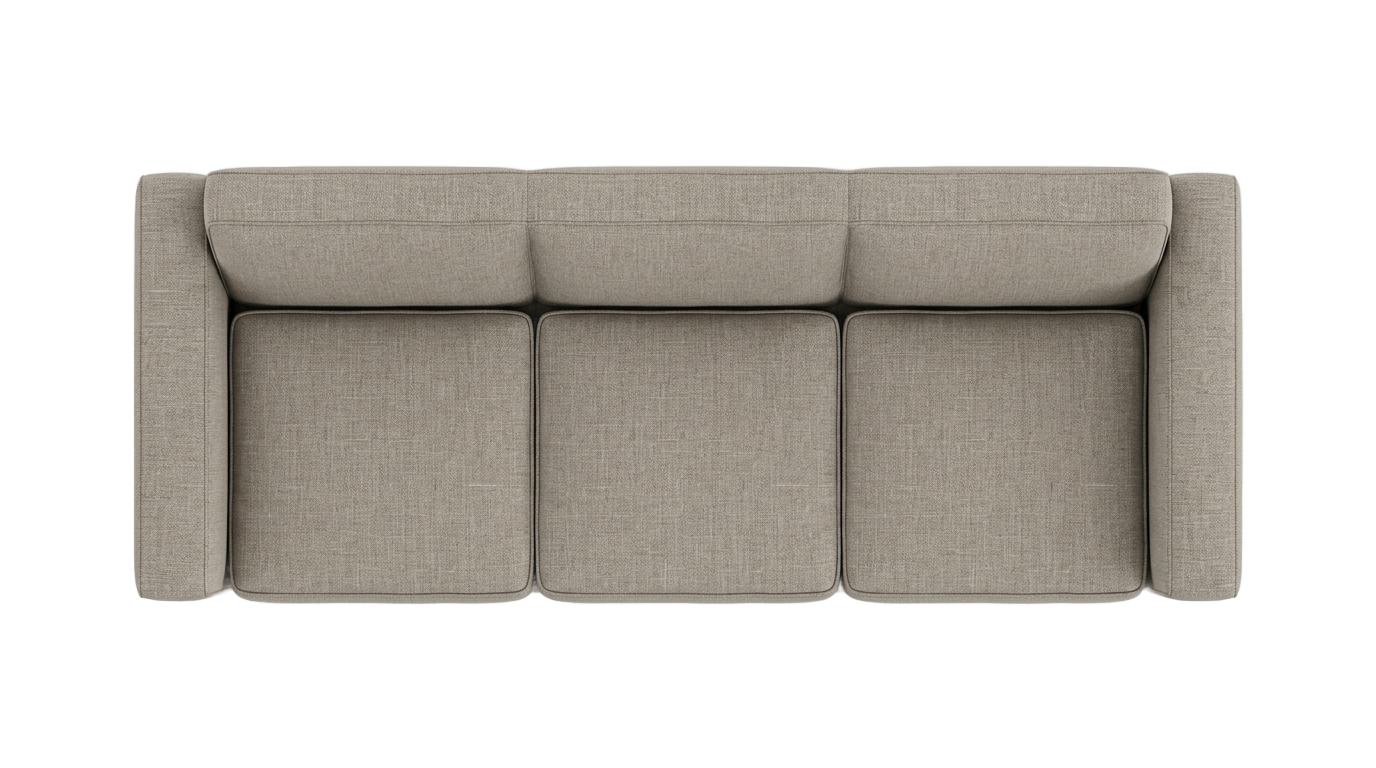 living room sofa top view png PNG transparent background