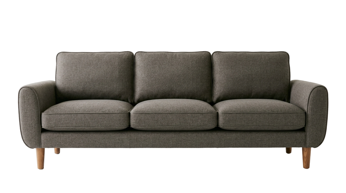 sofa front view png PNG transparent background