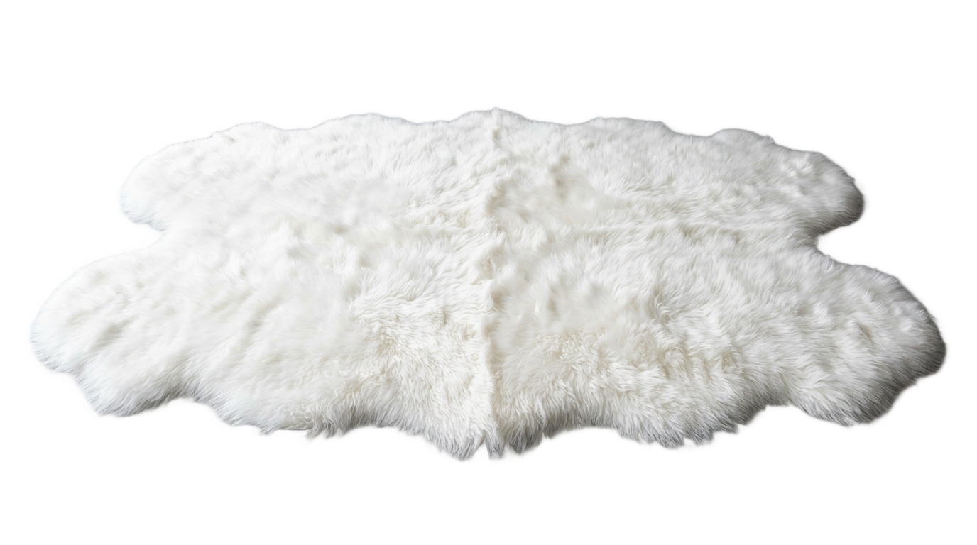 white fur rug png PNG transparent background