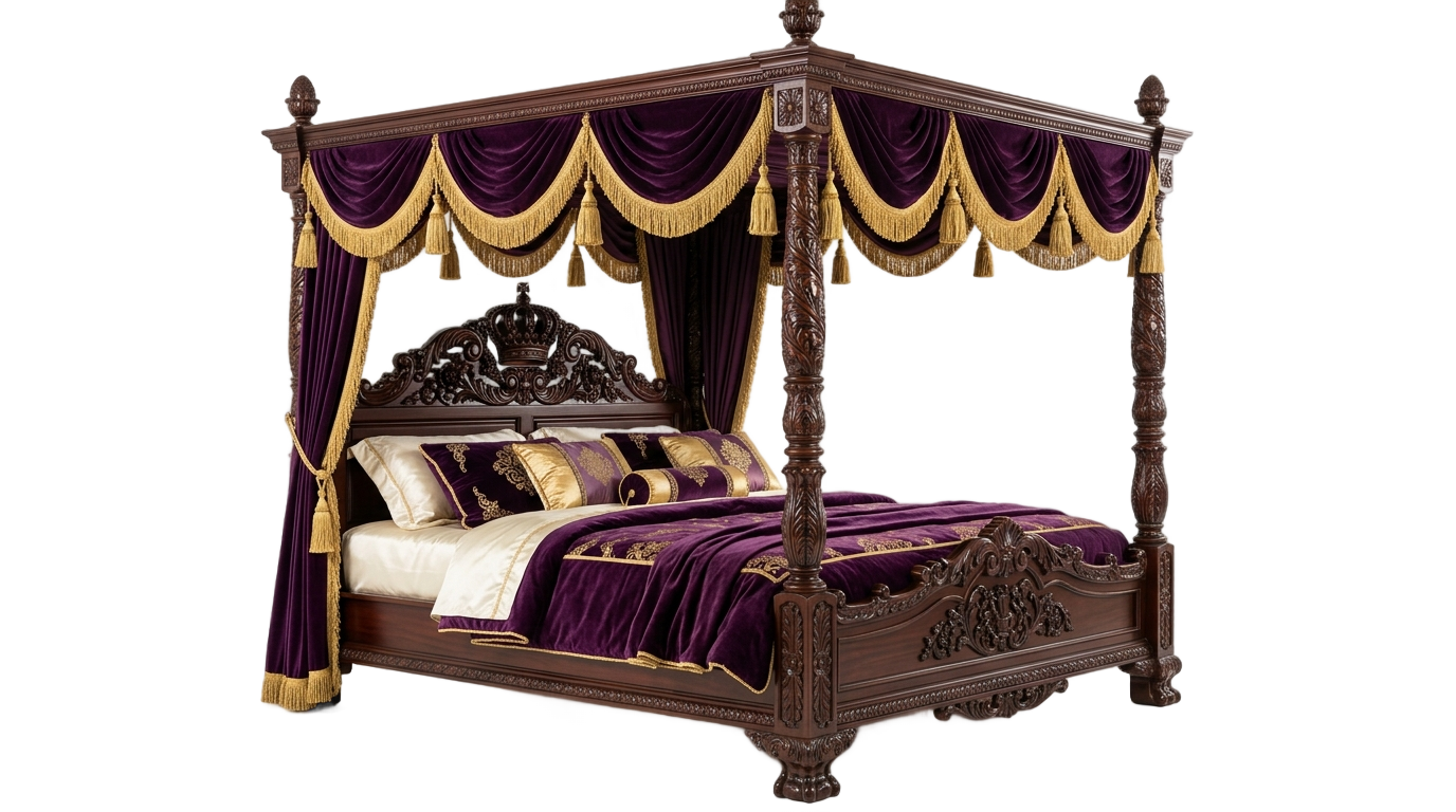 royal bed png PNG transparent background