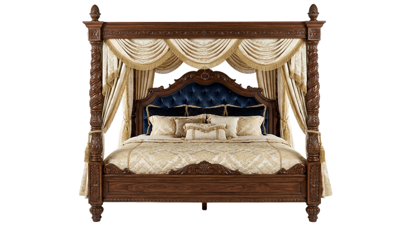 fancy bed png PNG transparent background
