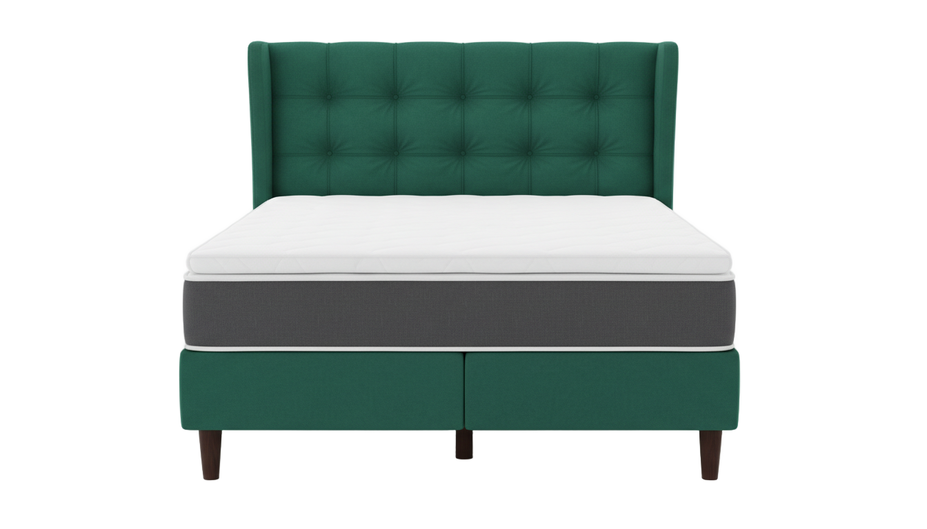 green bed png PNG transparent background
