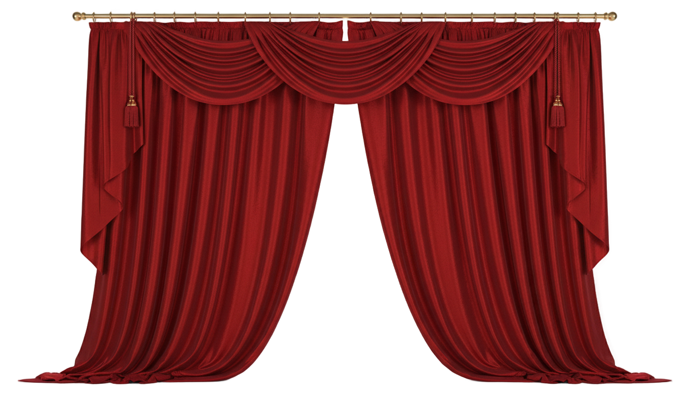 red curtain general9x png download PNG transparent background