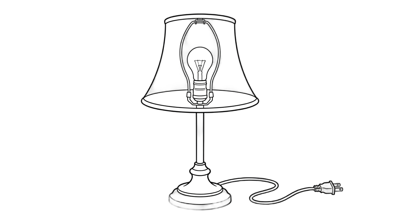 lamp outline png PNG transparent background