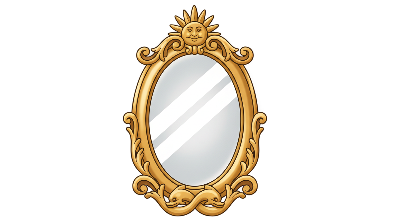 mirror cartoon png PNG transparent background