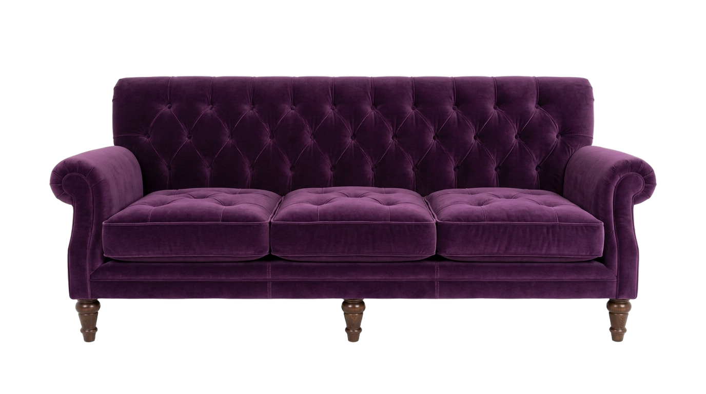 purple sofa png PNG transparent background
