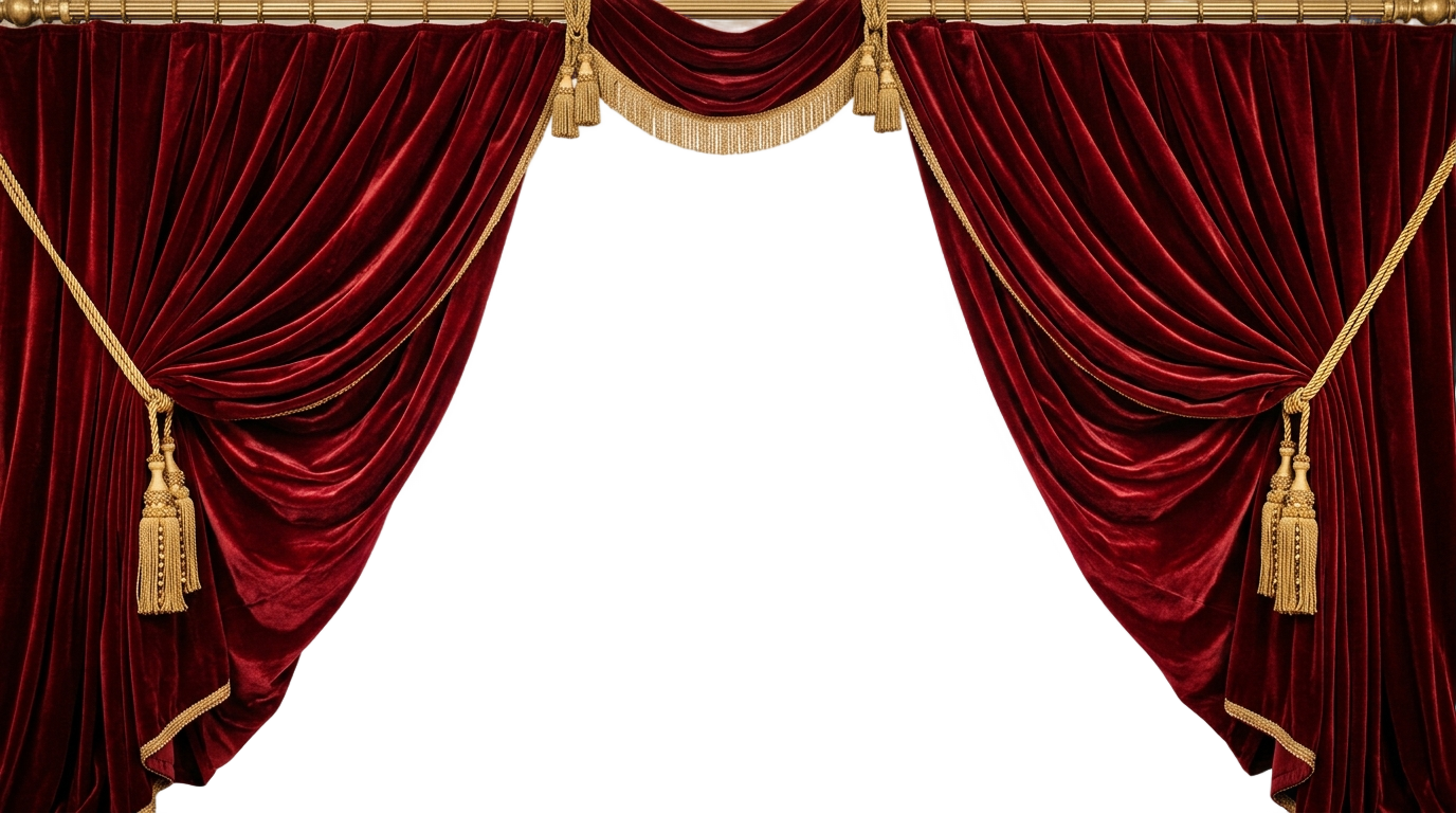 red velvet curtain png PNG transparent background