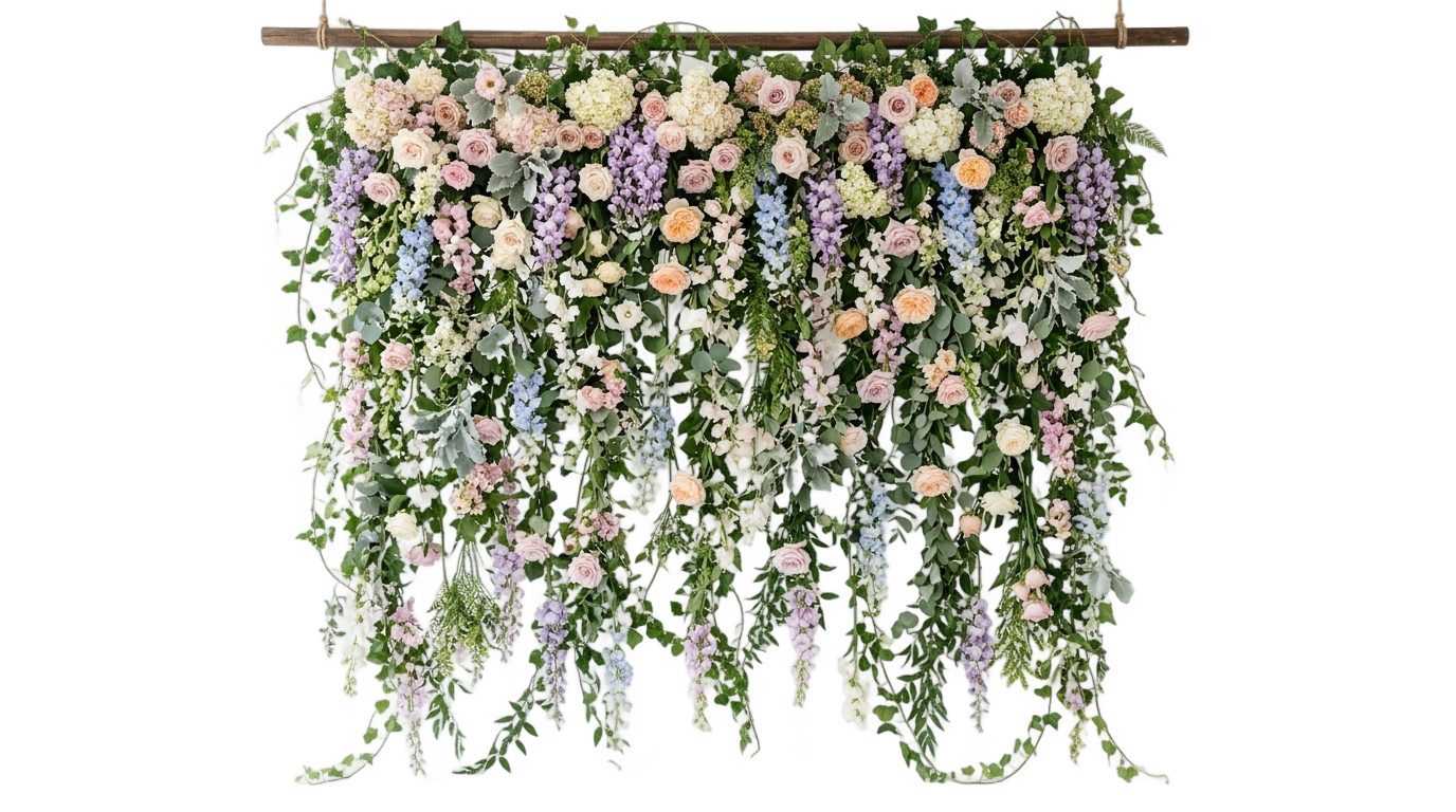 flower curtain png PNG transparent background