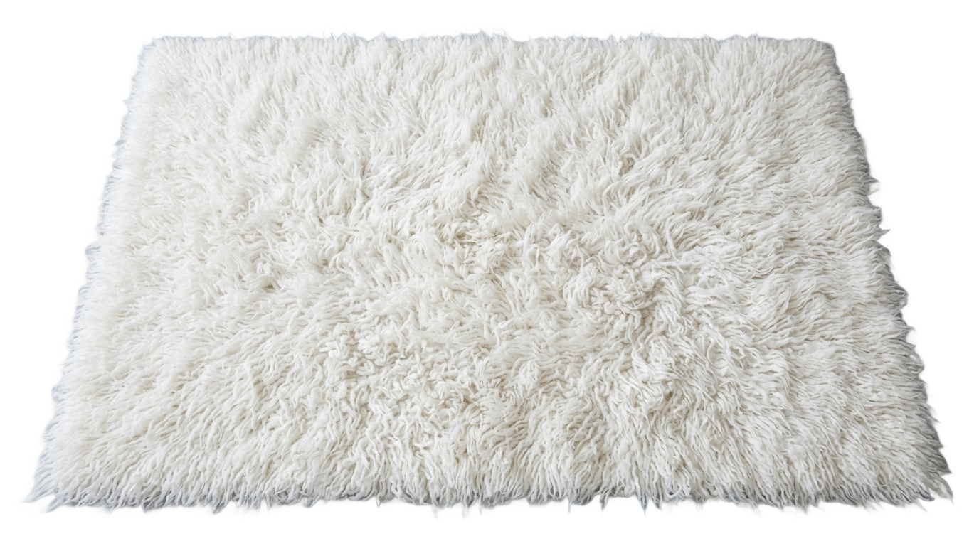 fluffy white rug png PNG transparent background
