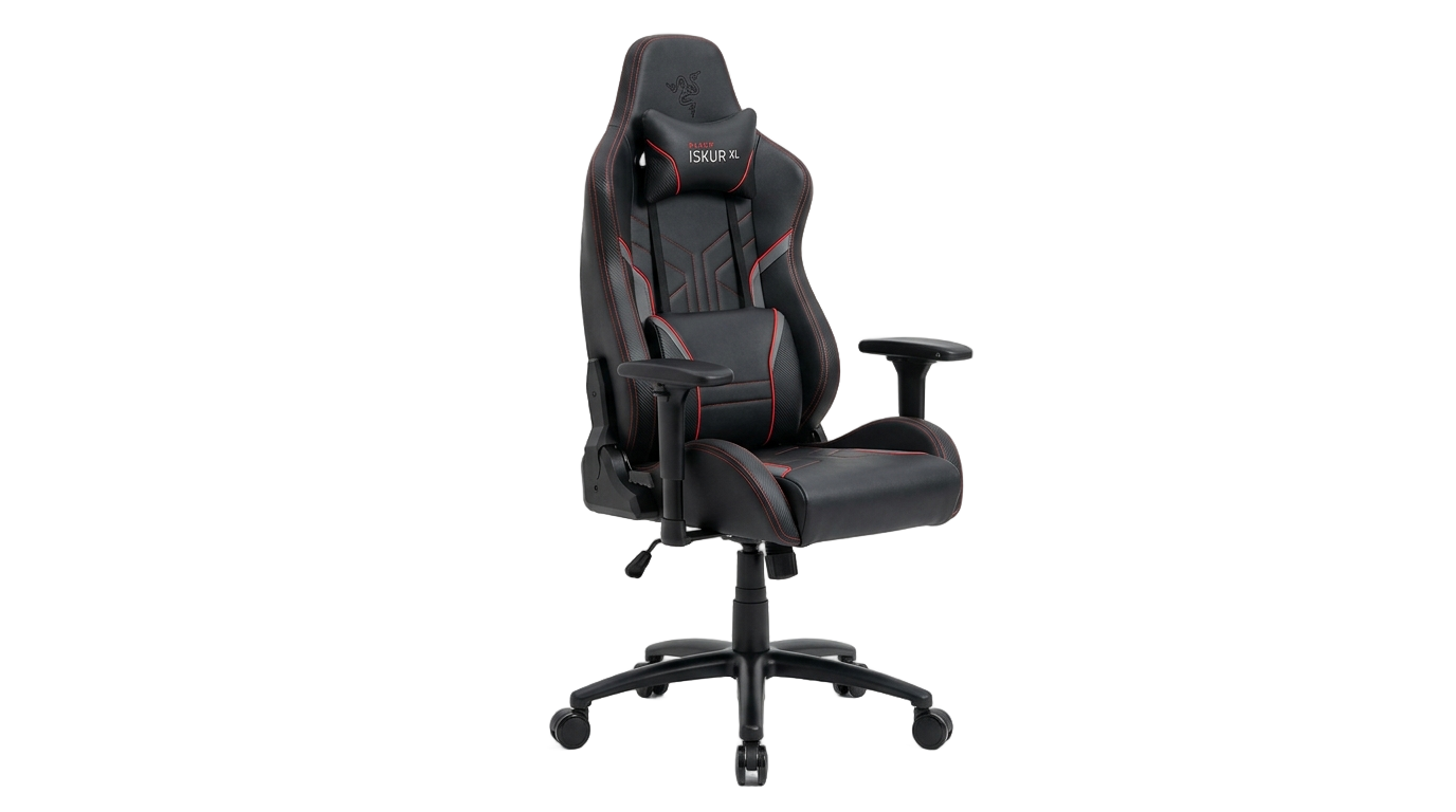 black gaming chair png PNG transparent background