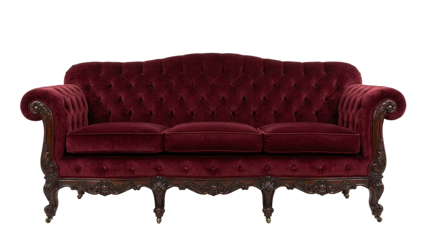 vintage sofa png PNG transparent background