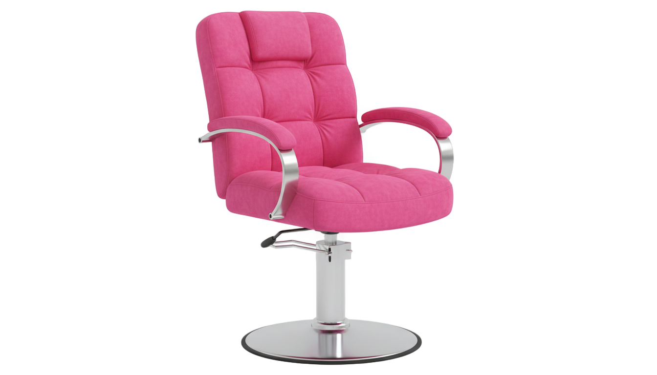 pink salon chair png PNG transparent background
