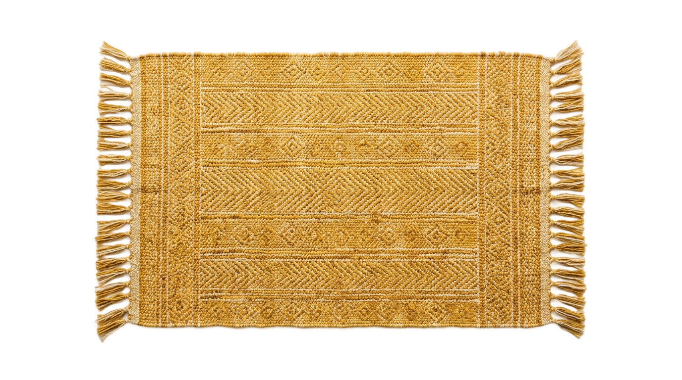 yellow rug png PNG transparent background
