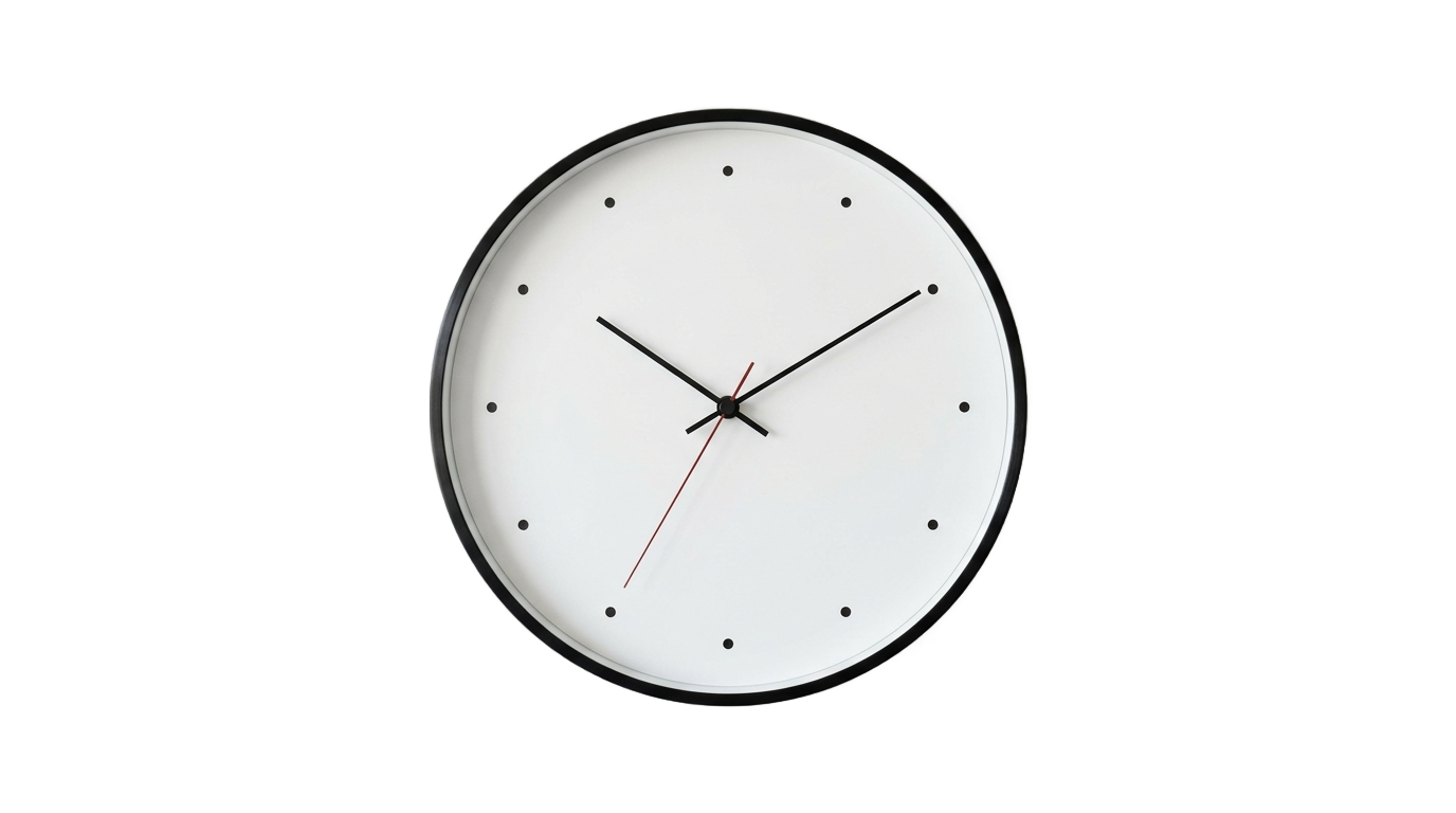 minimalist clock png PNG transparent background