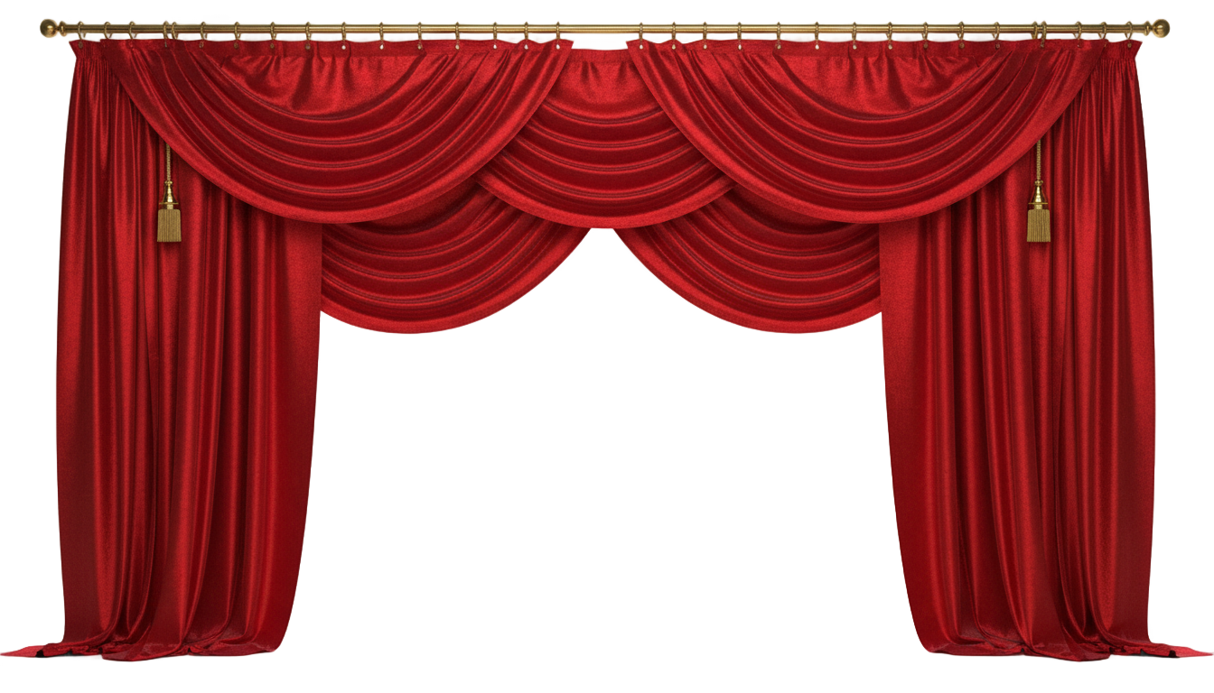 red curtain general9x png download PNG transparent background