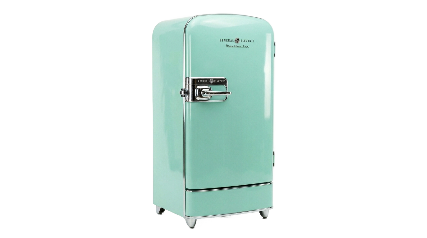 vintage fridge png PNG transparent background