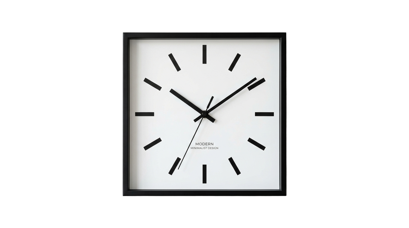 square clock png PNG transparent background