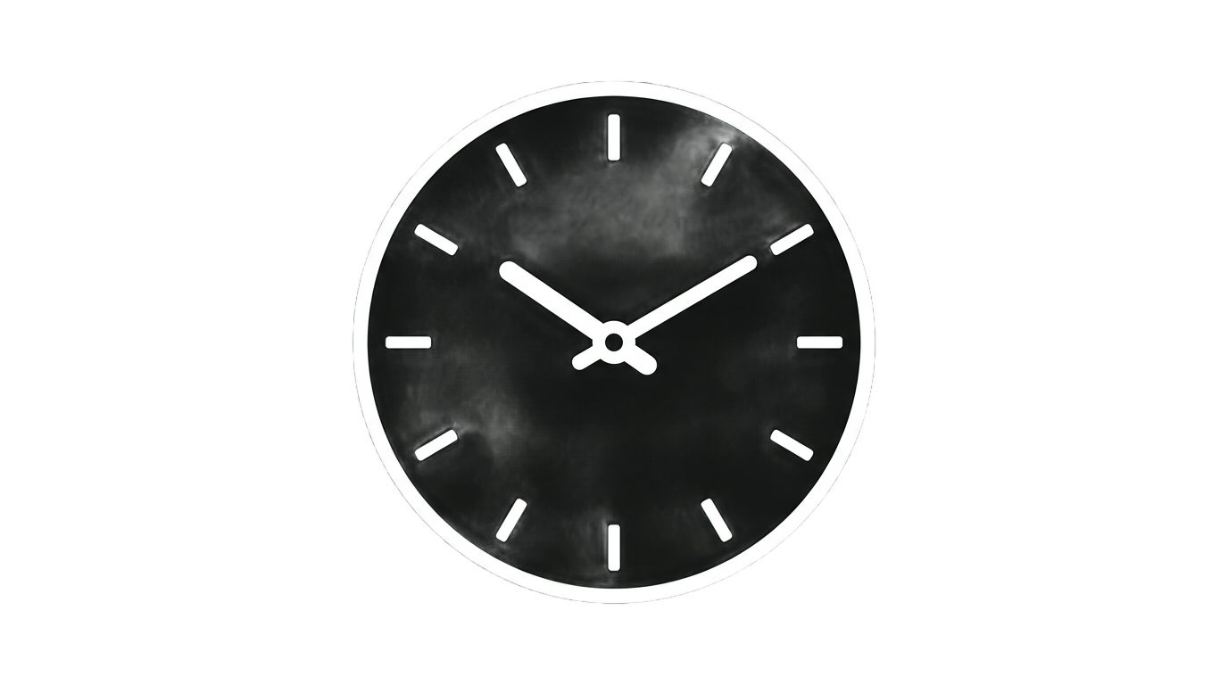 clock logo png white PNG transparent background